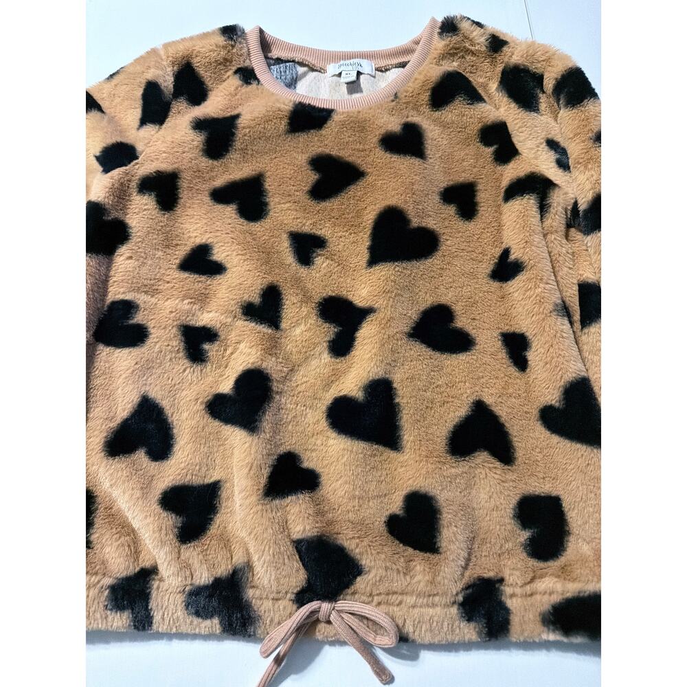 Girls XL Speechless Kids Faux Fur sweatshirt
